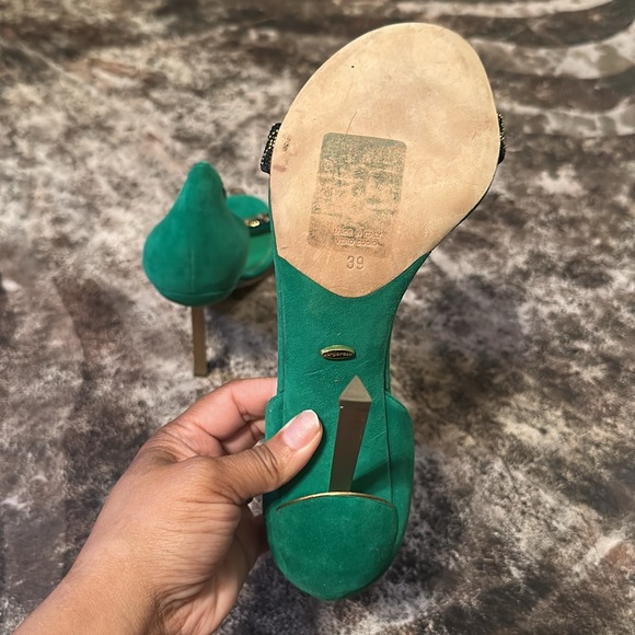 Sergio Rossi emerald green heels - Picture 7 of 8